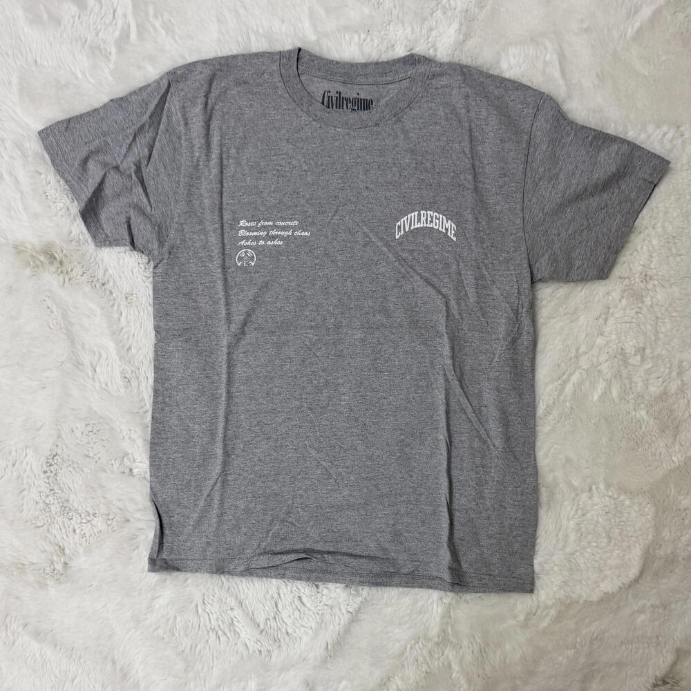 Civil Regime Gray Short Sleeve T-Shirt Men's Size XL